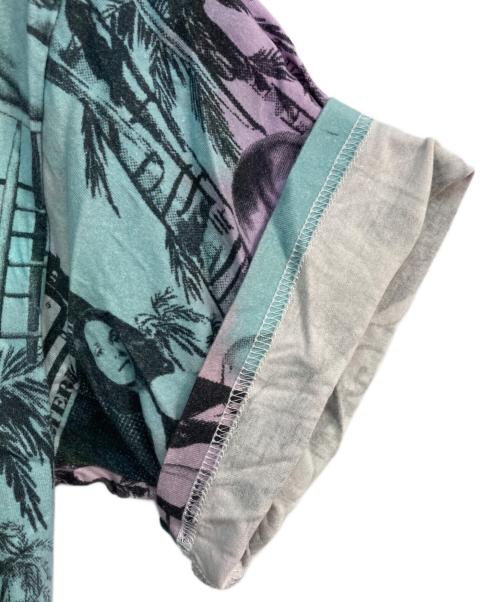 Hysteric Glamour（ヒステリックグラマー）Hysteric Glamour (ヒステリックグラマー) MONDO HOLIDAY Tシャツ　02212CT17 グリーン×パープル サイズ:Ｍの古着・服飾アイテム