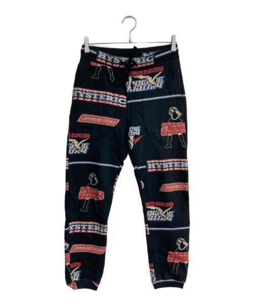 Hysteric Glamour（ヒステリックグラマー）Hysteric Glamour (ヒステリックグラマー) 総柄スウェットパンツ　02193CP06 ブラック サイズ:Mの古着・服飾アイテム