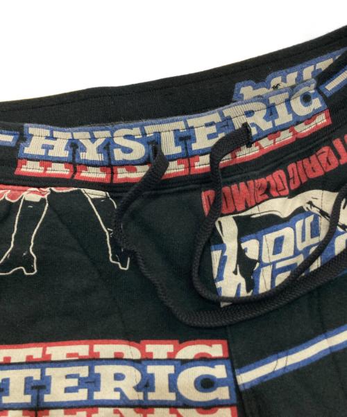 Hysteric Glamour（ヒステリックグラマー）Hysteric Glamour (ヒステリックグラマー) 総柄スウェットパンツ　02193CP06 ブラック サイズ:Mの古着・服飾アイテム