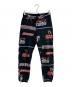 Hysteric Glamour（ヒステリックグラマー）の古着「総柄スウェットパンツ　02193CP06」｜ブラック