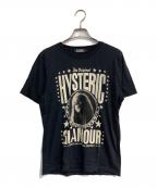 Hysteric Glamourヒステリックグラマー）の古着「‘REVOLUTION’Tシャツ(レボリューションＴシャツ)」｜ブラック