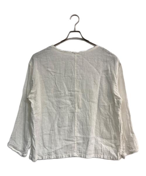 JOURNAL STANDARD relume（ジャーナルスタンダード レリューム）JOURNAL STANDARD relume (ジャーナルスタンダード レリューム) ラミーコットンメッシュビッグプルオーバー　25SS ホワイト サイズ:Freeの古着・服飾アイテム