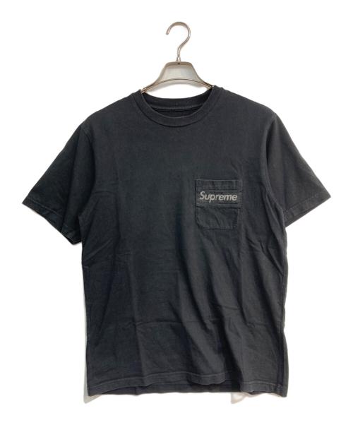 SUPREME（シュプリーム）SUPREME (シュプリーム) Mesh Stripe Pocket Tee(メッシュストライプポケットティー) ブラック サイズ:Sの古着・服飾アイテム