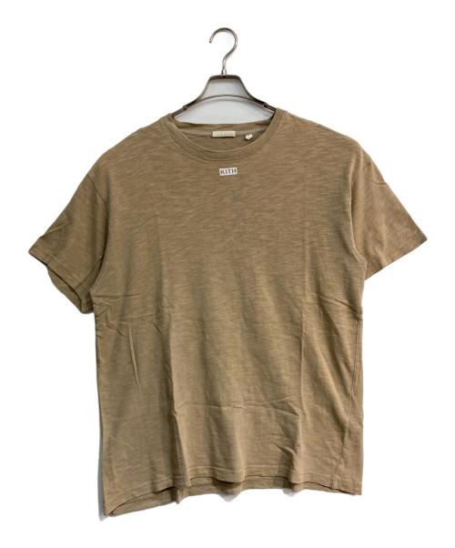 KITH（キス）KITH (キス) ロゴ半袖Tシャツ ベージュ サイズ:Ｍの古着・服飾アイテム