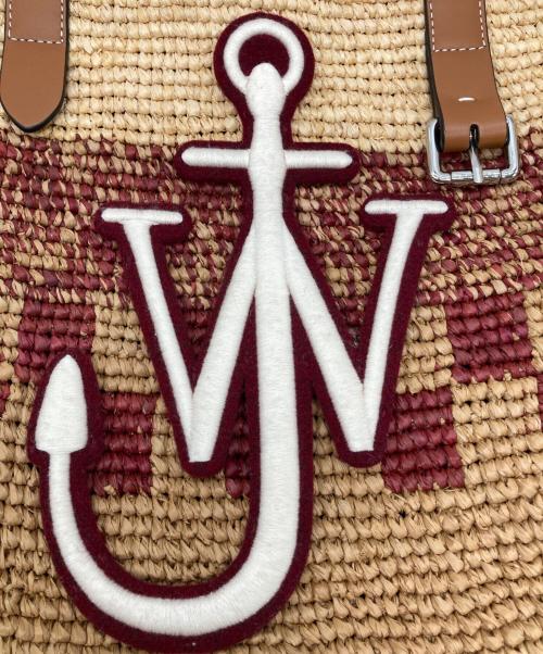 J.W.ANDERSON（ジェイダブリューアンダーソン）J.W.ANDERSON (ジェイダブリューアンダーソン) BASKET BELT TOTE(バスケットベルトトート) ブラウン×ボルドー サイズ:-の古着・服飾アイテム