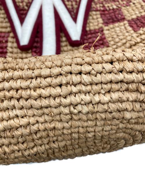 J.W.ANDERSON（ジェイダブリューアンダーソン）J.W.ANDERSON (ジェイダブリューアンダーソン) BASKET BELT TOTE(バスケットベルトトート) ブラウン×ボルドー サイズ:-の古着・服飾アイテム