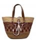 J.W.ANDERSON（ジェイダブリューアンダーソン）の古着「BASKET BELT TOTE(バスケットベルトトート)」｜ブラウン×ボルドー