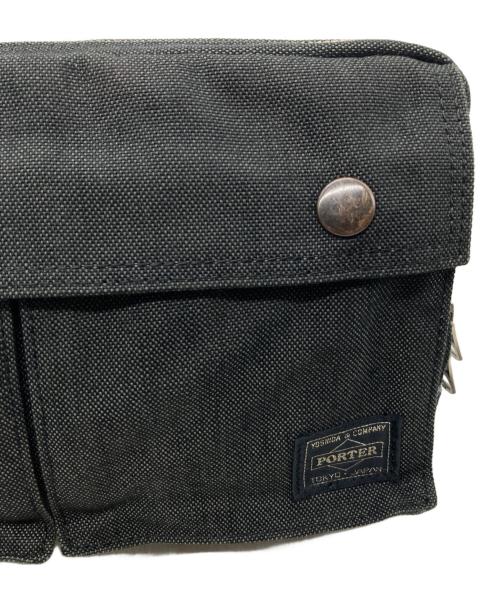PORTER（ポーター）PORTER (ポーター) キャンバスショルダーバッグ グレーの古着・服飾アイテム