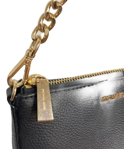 MICHAEL KORS（マイケル・コース）MICHAEL KORS (マイケルコース) ミニレザーハンドバッグ ブラックの古着・服飾アイテム