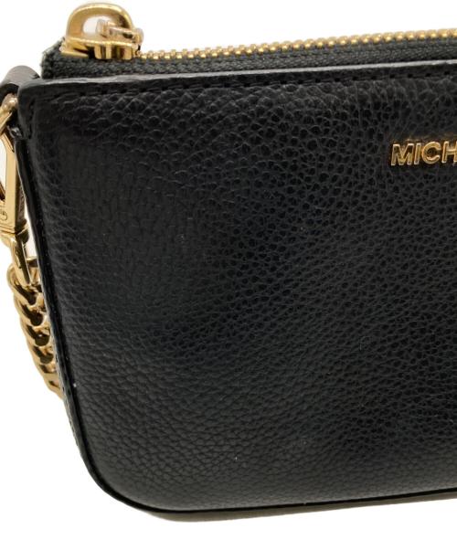 MICHAEL KORS（マイケル・コース）MICHAEL KORS (マイケルコース) ミニレザーハンドバッグ ブラックの古着・服飾アイテム
