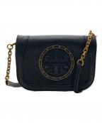 TORY BURCHトリーバーチ）の古着「レザーショルダーバッグ」｜ブラック