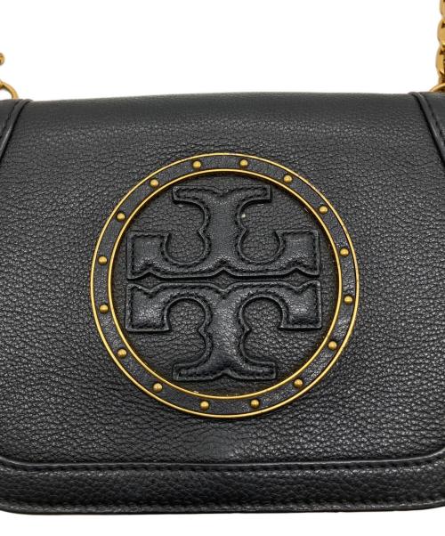 TORY BURCH（トリーバーチ）TORY BURCH (トリーバーチ) レザーショルダーバッグ ブラックの古着・服飾アイテム