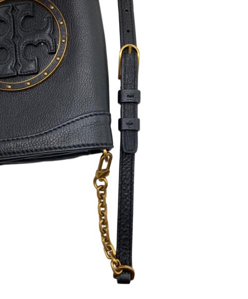 TORY BURCH（トリーバーチ）TORY BURCH (トリーバーチ) レザーショルダーバッグ ブラックの古着・服飾アイテム