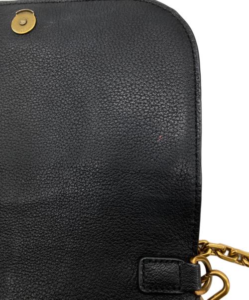 TORY BURCH（トリーバーチ）TORY BURCH (トリーバーチ) レザーショルダーバッグ ブラックの古着・服飾アイテム