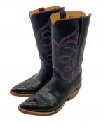 Rios of Mercedesリオス オブ メルセデス）の古着「ウェスタンブーツ」｜ブラック×レッド