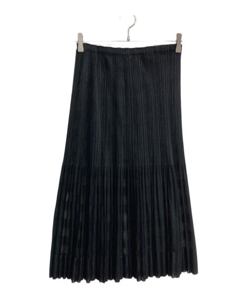 PLEATS PLEASE（プリーツプリーズ）PLEATS PLEASE (プリーツプリーズ) プリーツスカート　PP63-JG554 ブラック サイズ:3の古着・服飾アイテム