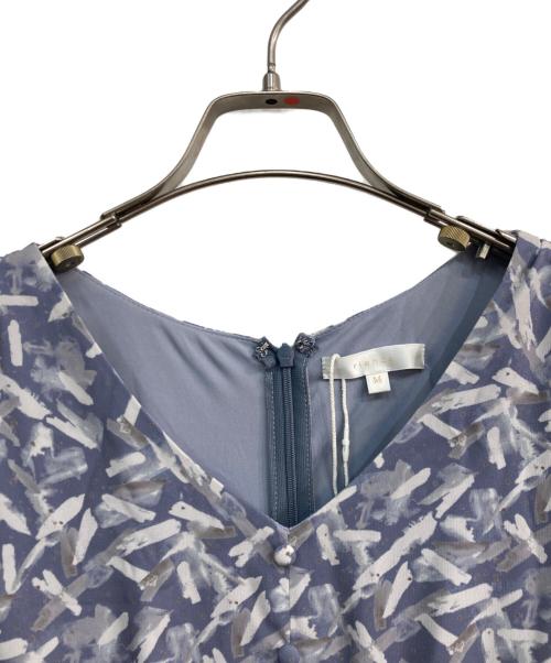 rienda（リエンダ）rienda (リエンダ) ギャザーデザインH/W AラインOP ブルー サイズ:Ｍ 未使用品の古着・服飾アイテム