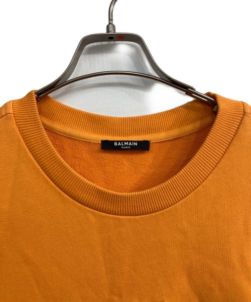 BALMAIN（バルマン）BALMAIN (バルマン) スウェットノースリーブワンピース オレンジ サイズ:Ｌの古着・服飾アイテム