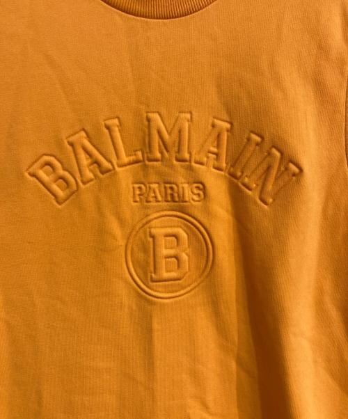BALMAIN（バルマン）BALMAIN (バルマン) スウェットノースリーブワンピース オレンジ サイズ:Ｌの古着・服飾アイテム