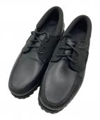 Timberlandティンバーランド）の古着「Authentic Handsewn 3 Eye Boat Shoes　TB0A6DXWEL2」｜ブラック