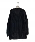 Y'sワイズ）の古着「サイドスリットニット」｜ブラック