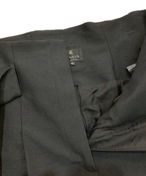 LANVIN COLLECTION（ランバンコレクション）LANVIN COLLECTION (ランバンコレクション) センタープレスワイドパンツ　2015403 ブラック サイズ:40の古着・服飾アイテム