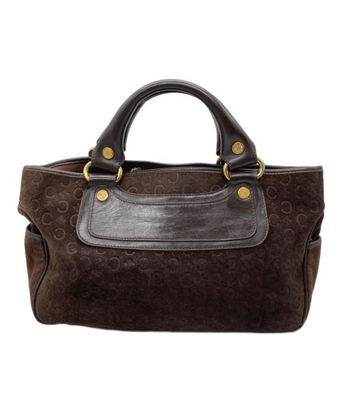 CELINE（セリーヌ）CELINE (セリーヌ) Cマカダム スウェードブギーバッグ ブラウンの古着・服飾アイテム