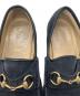 中古・古着 GUCCI (グッチ) スウェードビットローファー ブラック サイズ:SIZE36 1/2：4000円