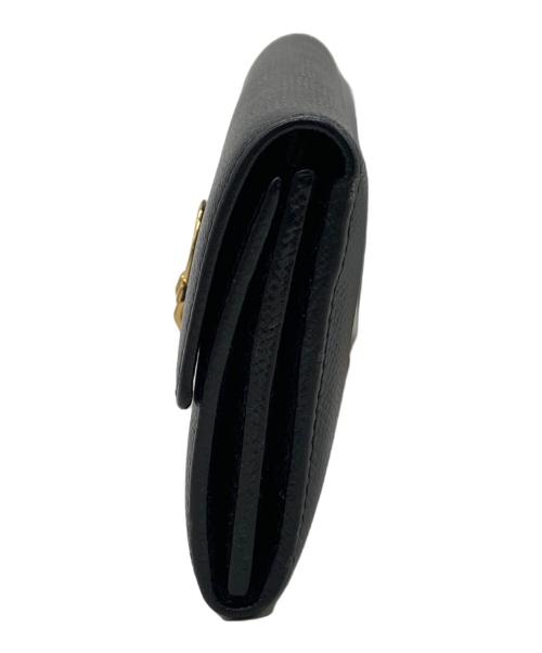 Salvatore Ferragamo（サルヴァトーレ フェラガモ）Salvatore Ferragamo (サルヴァトーレ フェラガモ) ガンチーニ金具長財布 ブラックの古着・服飾アイテム