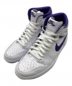 NIKEナイキ）の古着「WMNS AIR JORDAN 1 HIGH OG」｜ホワイト×パープル