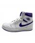 NIKE (ナイキ) WMNS AIR JORDAN 1 HIGH OG ホワイト×パープル サイズ:27cm：8000円