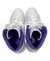 中古・古着 NIKE (ナイキ) WMNS AIR JORDAN 1 HIGH OG ホワイト×パープル サイズ:27cm：8000円