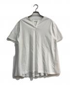 23区ニジュウサンク）の古着「スムースデザイン バックフレア カットソー　KKWOGM0640」｜ホワイト