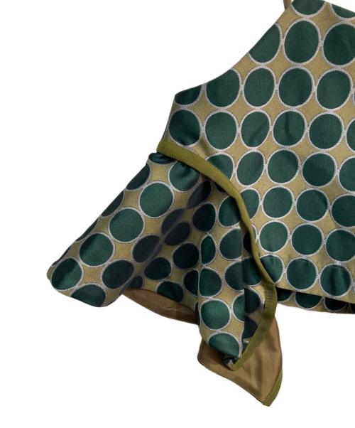 UN3D.（アンスリード）UN3D. (アンスリード) JACQUARD MIX CAMISOLE ネイビー サイズ:Freeの古着・服飾アイテム