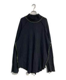 NKGW（エヌケージーダブリュー）の古着「ハイネックサーマルカットソー」｜ブラック