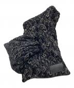 MURALミューラル）の古着「Ice flower embroidery Scarf」｜ブラック