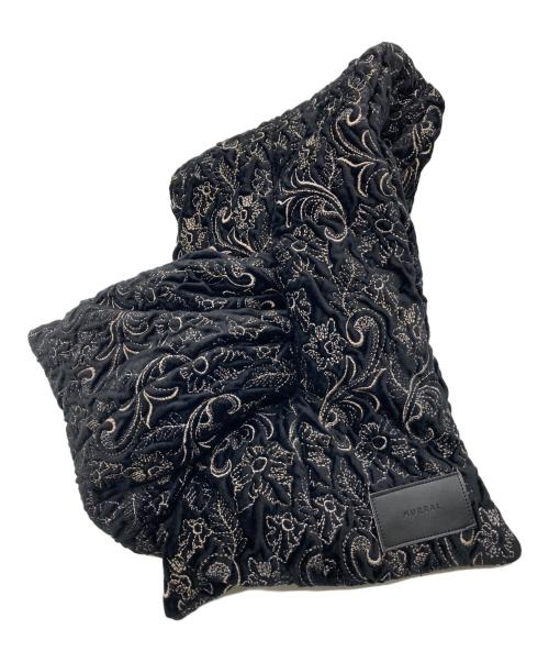 MURAL（ミューラル）MURAL (ミューラル) Ice flower embroidery Scarf ブラックの古着・服飾アイテム