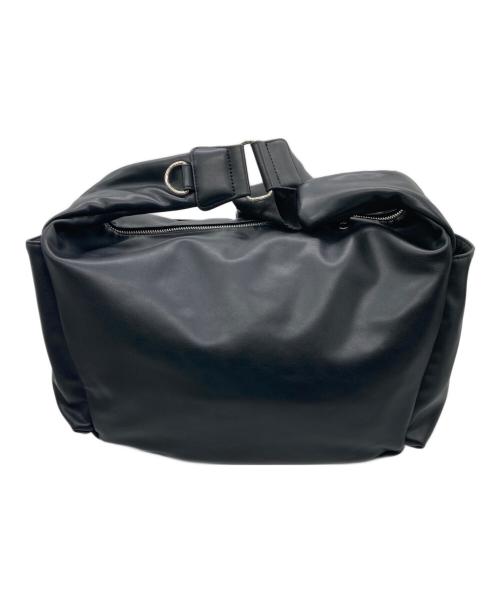 X-GIRL（エックスガール）X-girl (エックスガール) FAUX LEATHER MESSENGER BAG ブラックの古着・服飾アイテム