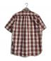 stussy (ステューシー) 半袖シャツ　90‘S 紺タグ USA製 レッド×ベージュ サイズ:L：8000円