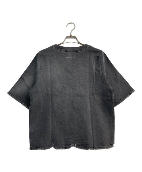MM6 Maison Margiela（エムエムシックスメゾンマルジェラ）MM6 Maison Margiela (エムエムシックスメゾンマルジェラ) Cutoff Denim Top　S52NC0054 グレー サイズ:38の古着・服飾アイテム