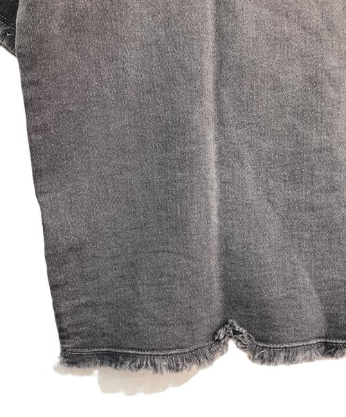 MM6 Maison Margiela（エムエムシックスメゾンマルジェラ）MM6 Maison Margiela (エムエムシックスメゾンマルジェラ) Cutoff Denim Top　S52NC0054 グレー サイズ:38の古着・服飾アイテム