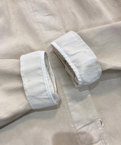 MARNI（マルニ）MARNI (マルニ) コーティングノーカラージャケット　GIJD0053G2 アイボリー サイズ:40の古着・服飾アイテム