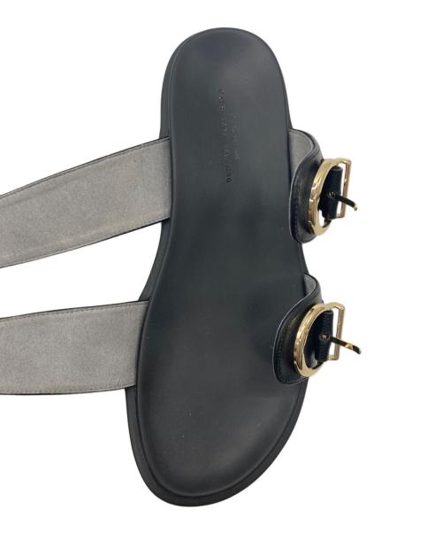 green label relaxing（グリーンレーベルリラクシング）green label relaxing (グリーンレーベルリラクシング) ダブルストラップサンダル ブラック サイズ:36の古着・服飾アイテム