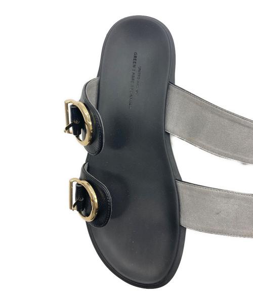green label relaxing（グリーンレーベルリラクシング）green label relaxing (グリーンレーベルリラクシング) ダブルストラップサンダル ブラック サイズ:36の古着・服飾アイテム