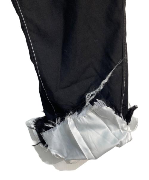 sulvam（サルバム）sulvam (サルバム) ウールギャバジンステッチパンツ　SK-P05-100 ブラック サイズ:Sの古着・服飾アイテム