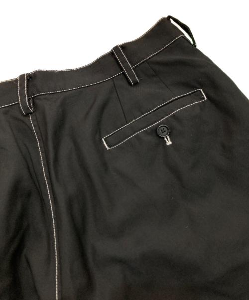 sulvam（サルバム）sulvam (サルバム) ウールギャバジンステッチパンツ　SK-P05-100 ブラック サイズ:Sの古着・服飾アイテム