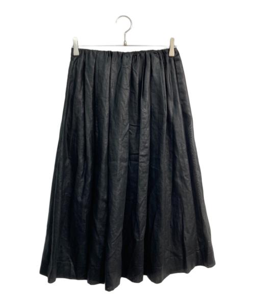 LOUNIE（ルーニー）LOUNIE (ルーニー) タックフレアスカート　12213230 ブラック サイズ:38の古着・服飾アイテム