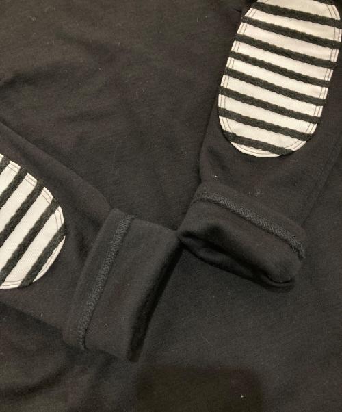 BORDERS at BALCONY（ボーダーズアットバルコニー）BORDERS AT BALCONY (ボーダーズアットバルコニー) LONG SLEEVES TEE　BD1921-2B-09 ブラック サイズ:36の古着・服飾アイテム