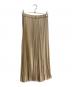 Demi-Luxe BEAMS (デミルクス ビームス) サテンプリーツスカート　68-27-0590-152 ベージュ サイズ:36：5000円