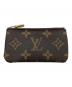 LOUIS VUITTON（ルイ ヴィトン）の古着「コインケース モノグラム ポシェット・クレ」｜ブラウン